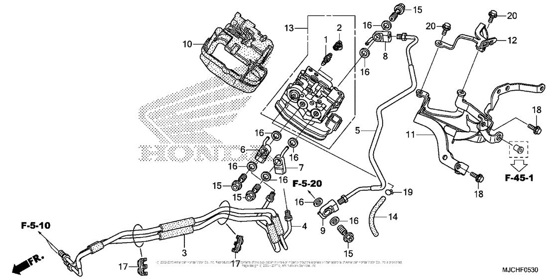 Front Valve Unit (Cbr600Ra)