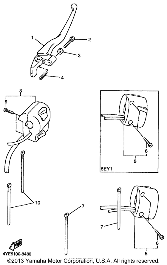 XVZ13LTKC Рулевые переключатели