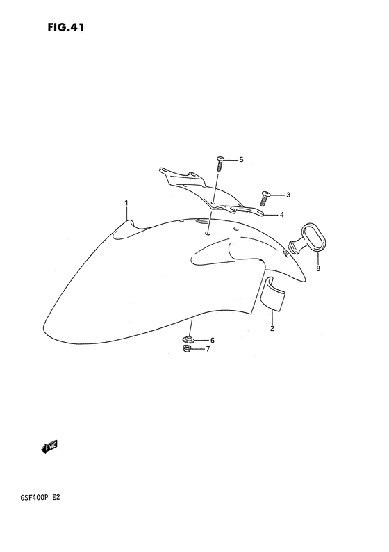 GSF400 Переднее крыло