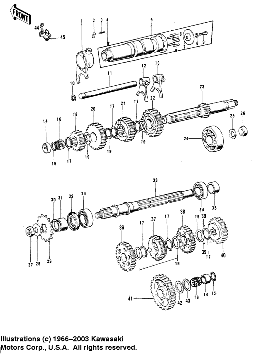 Transmission/change drum
