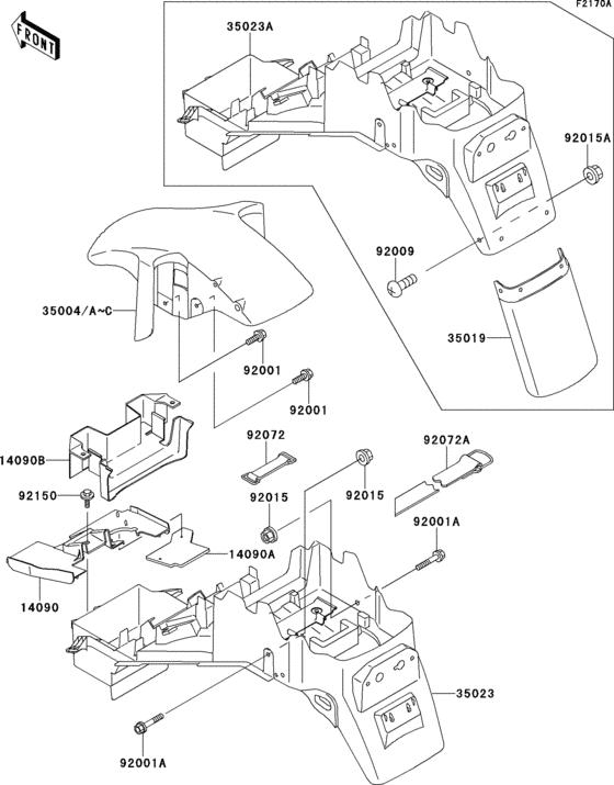 Fenders(zx600-f2/f3)