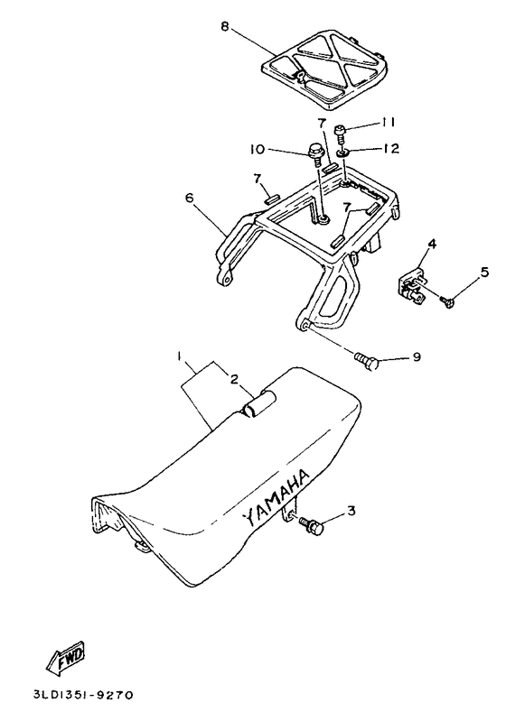 XTZ750 Сидение
