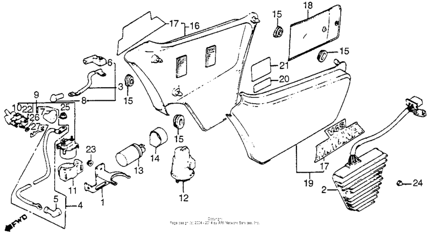 Side cover + rectifier