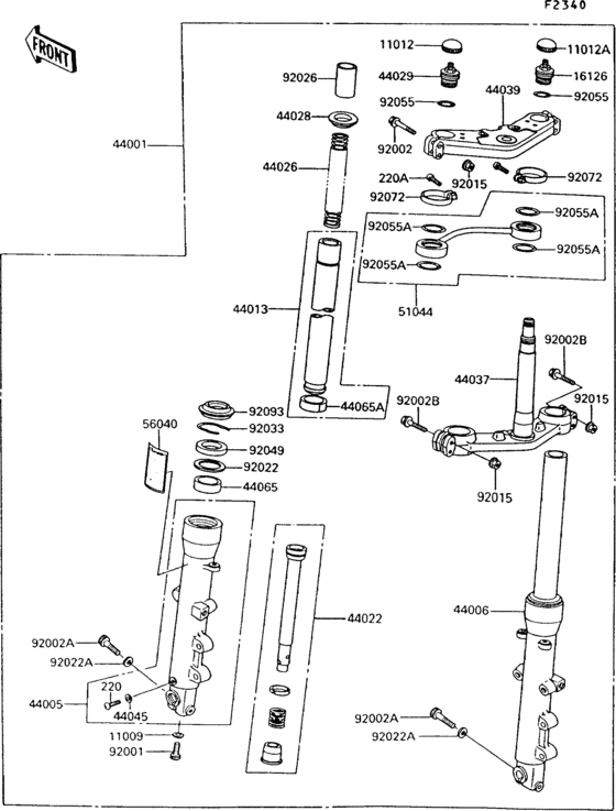 Front fork(zg1000-a7)