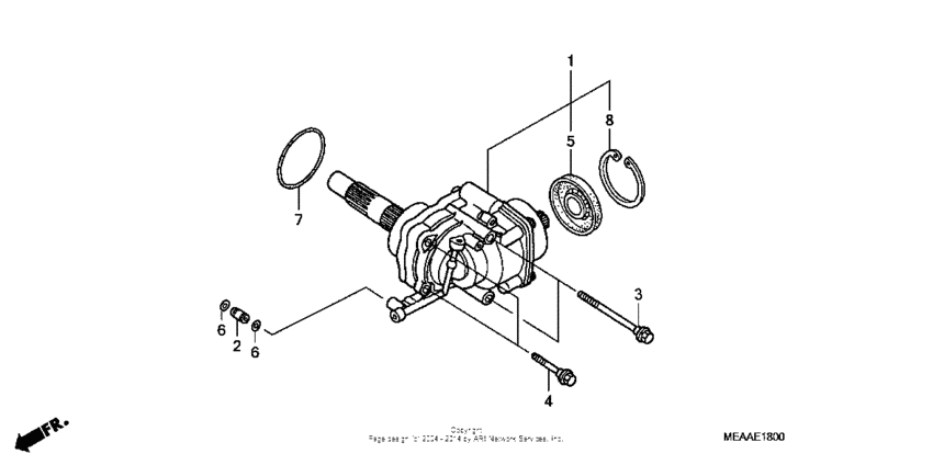 VTX1300T Дифференциал