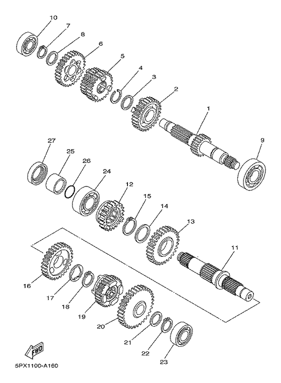XV17PCRC Трансмиссия