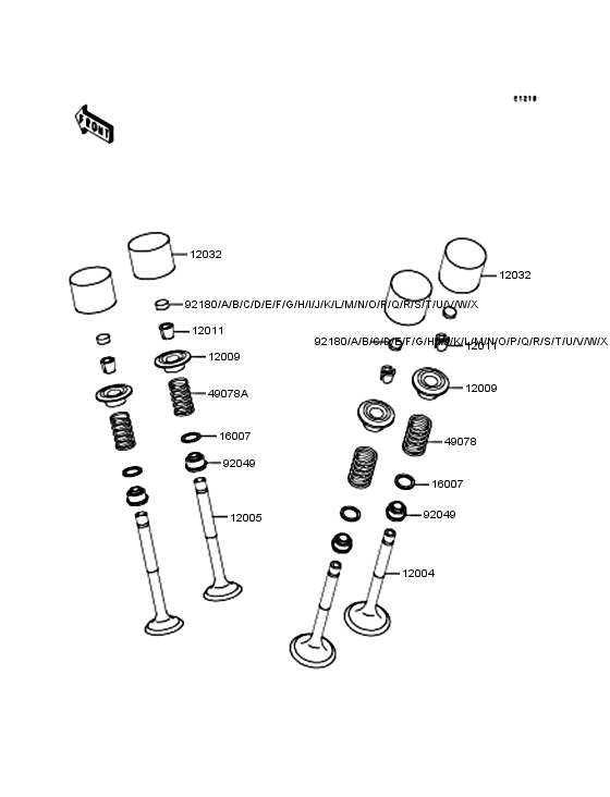 Rocker arms/valves