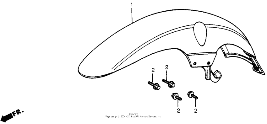 VF500C Переднее крыло