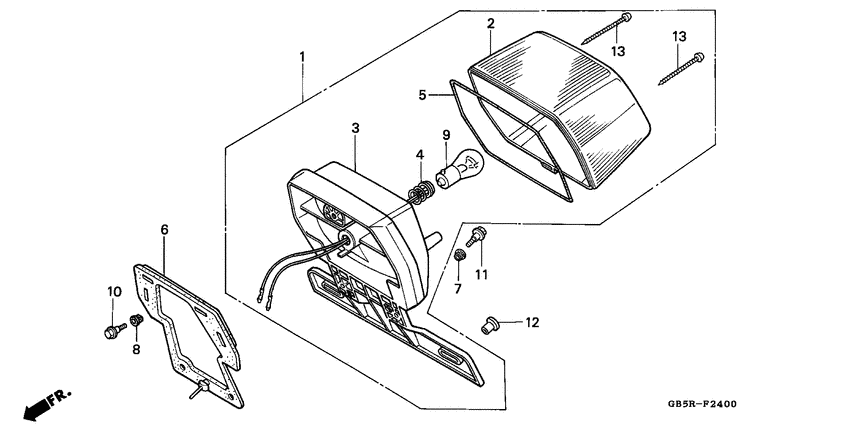 Taillight unit ass`y