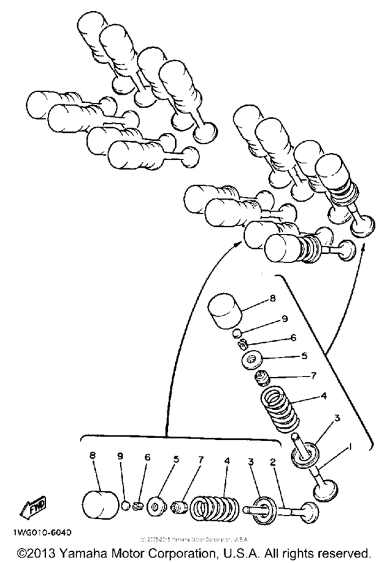 FZR600AC Клапана