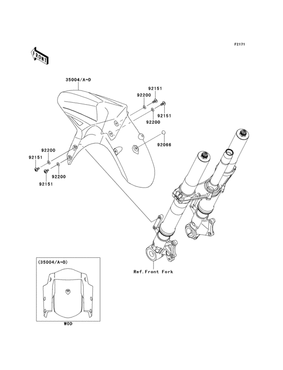 KLZ1000 Крыло переднее