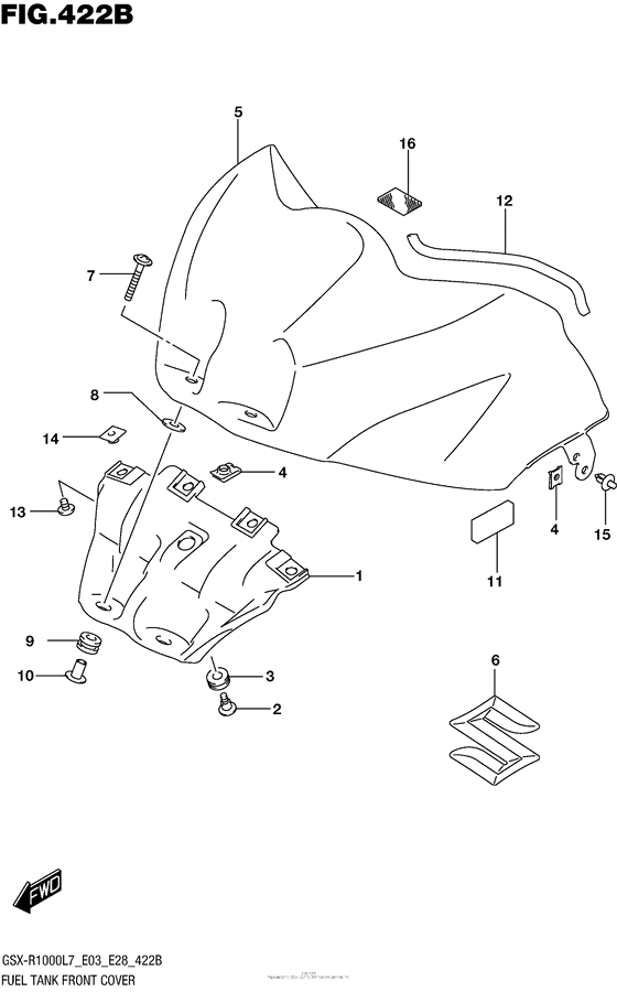 Fuel Tank Front Cover (Ykv,yvz)