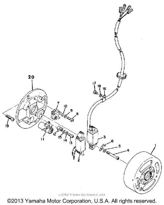 Flywheel magneto