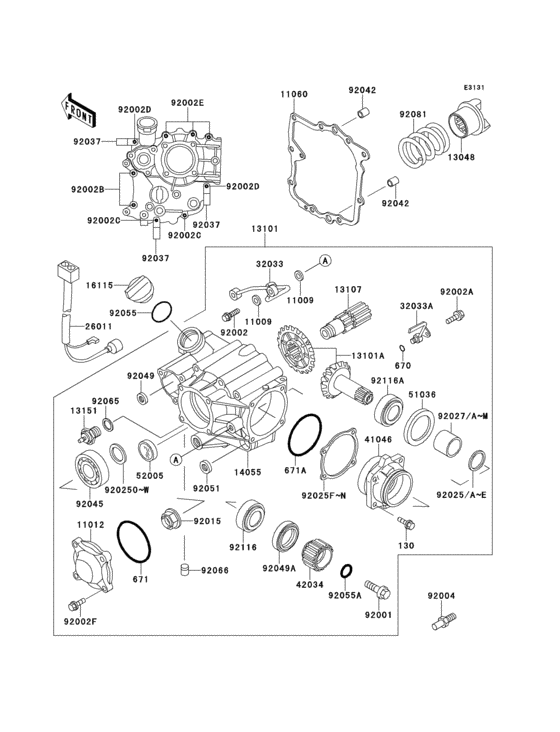 Front bevel gear(1/3)