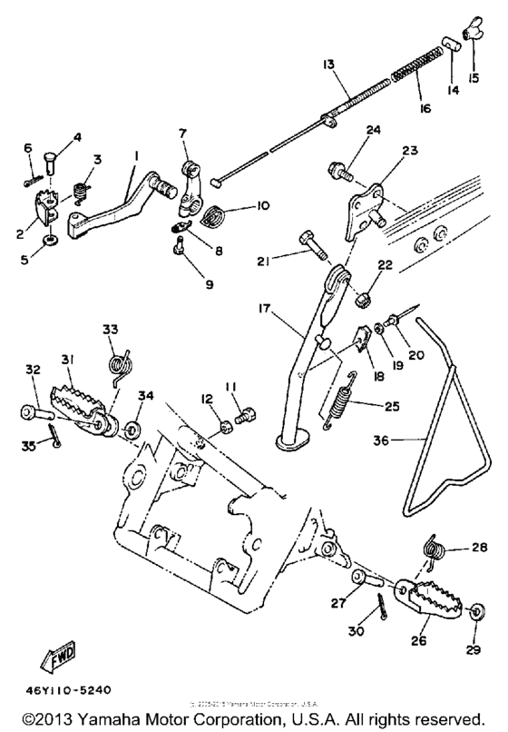 Stand - footrest