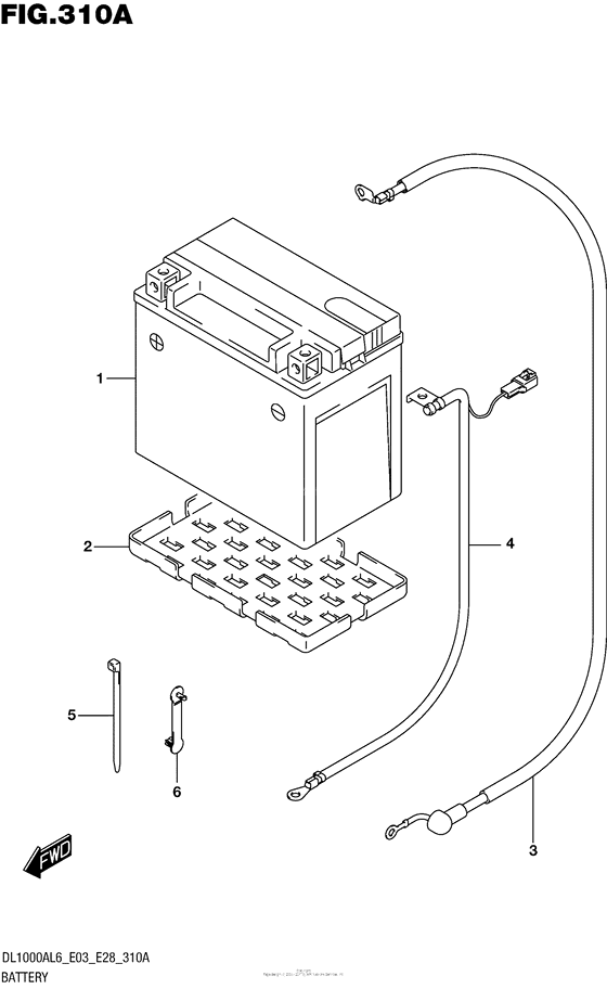 DL1000 (ABS) Аккумулятор