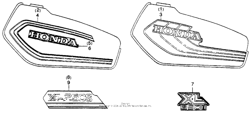 XL250S Stripes 78-80