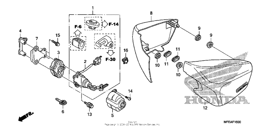 VT750C2B Боковые обтекатели