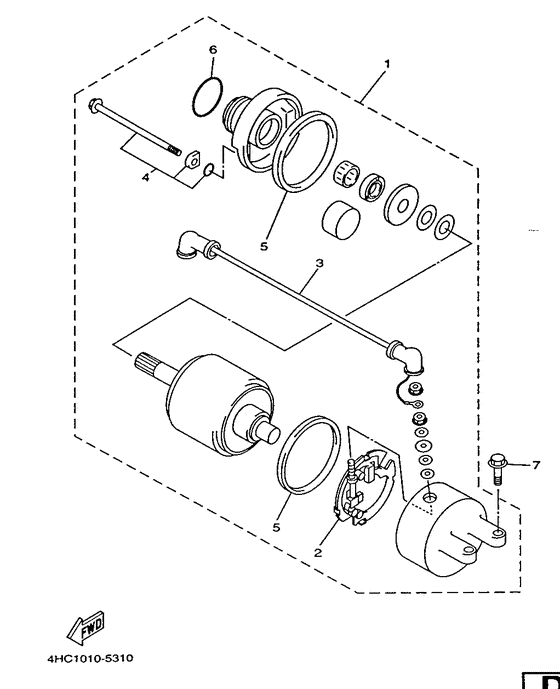 YP250D Стартер