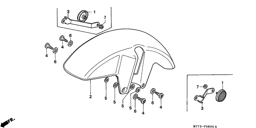 NR750 Переднее крыло