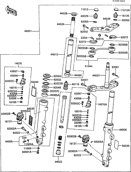 Front fork(1/2)(-zxt00a-000320)