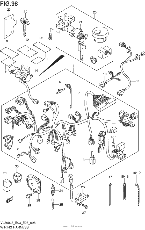 Wiring Harness (Vl800L3 E28)