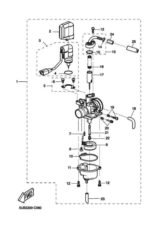 YH50 Carburetor assy