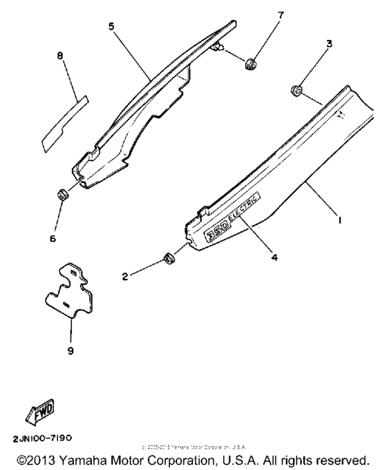 BW350T Боковые обтекатели