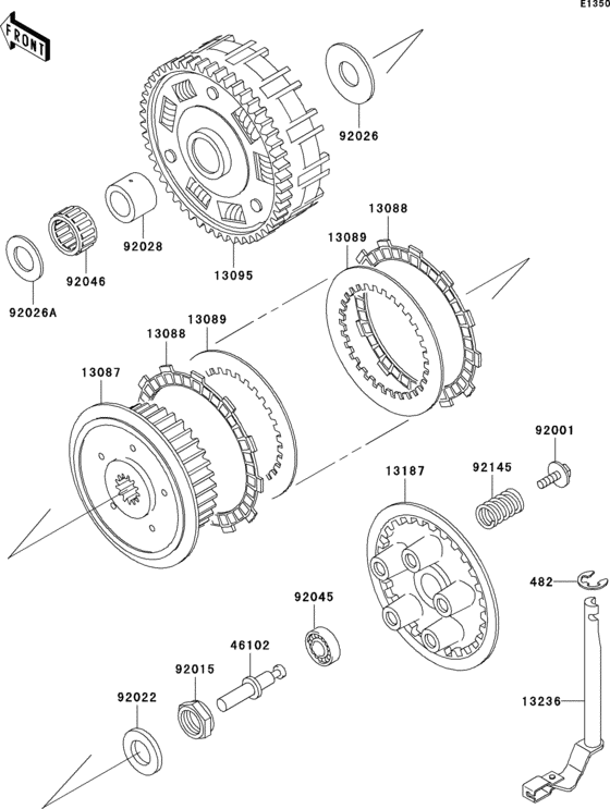VN800 Сцепление