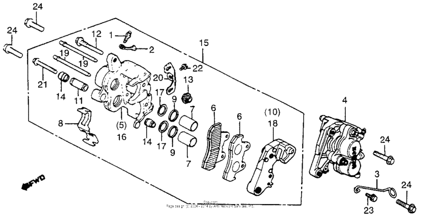 Front brake caliper 1 82