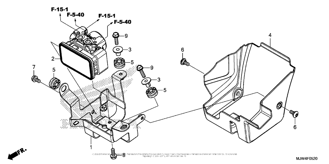 CB500X (ABS) Модуль ABS