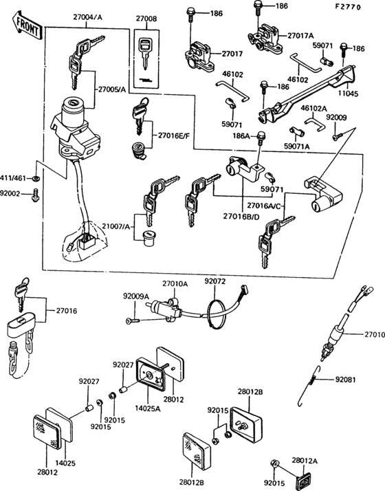 Ignition switch(1/2)(zg1000-a7)