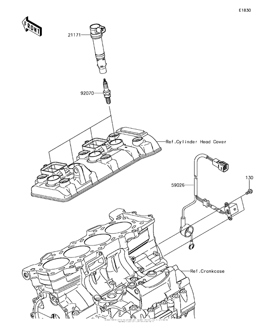 ZX636 Система зажигания