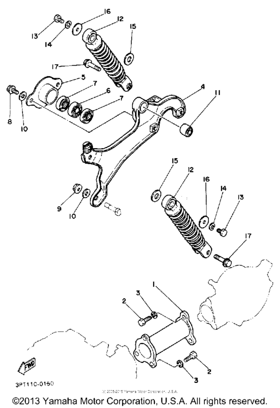 Swing arm - rear shocks