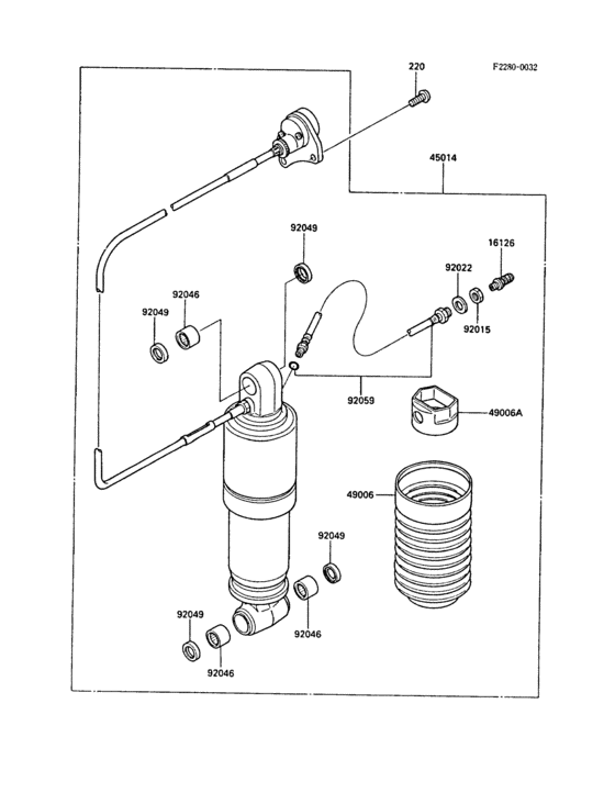 ZX1000 Амортизатор