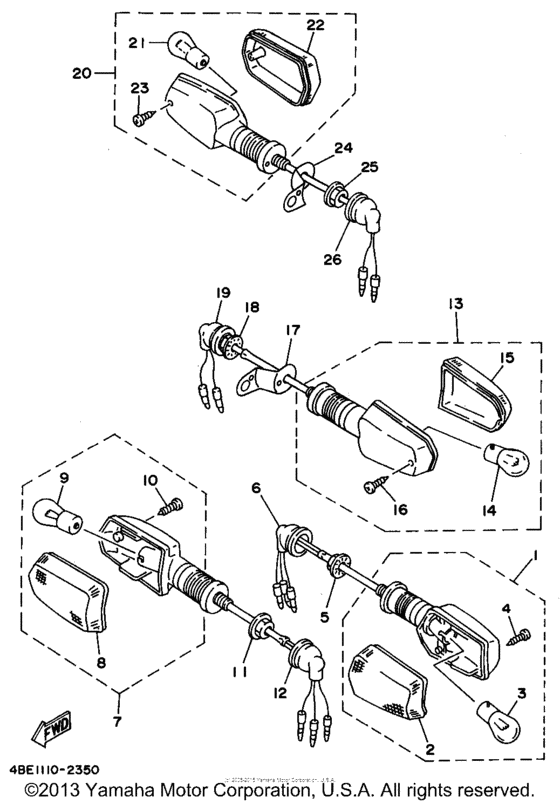 Turn signal flasher light
