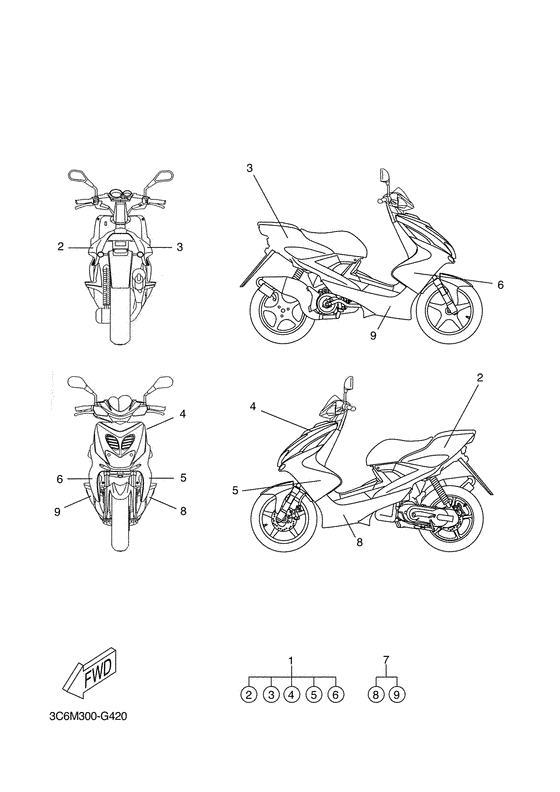 YQ50 Graphic & emblem