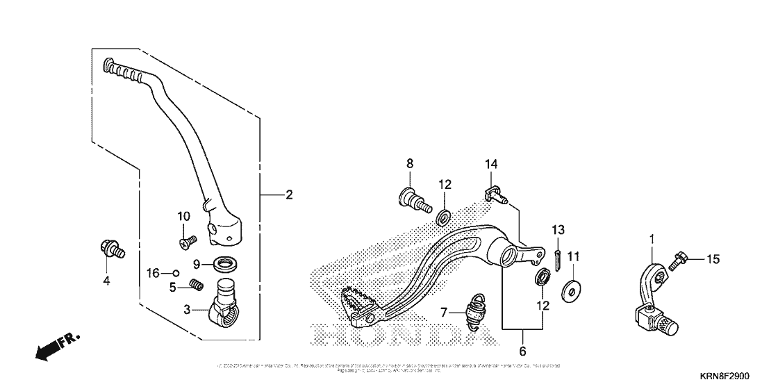 Pedal + Kick Starter Arm