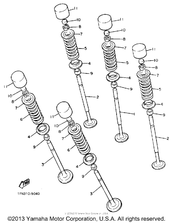 FZR1000U Клапана
