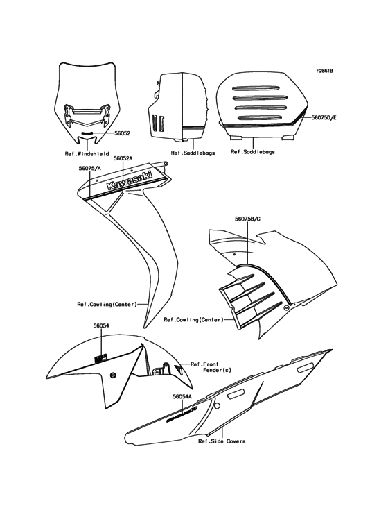 ZG1400 Наклейки (черные)