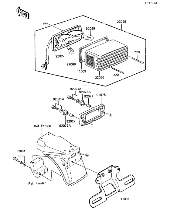 Taillight unit ass`y