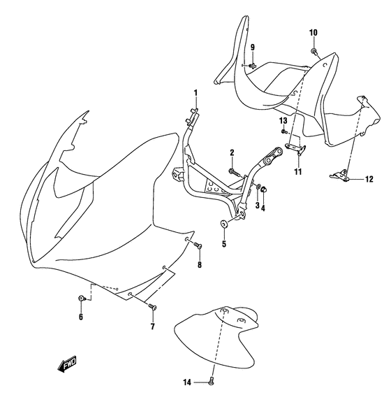 GS500 Body cwl. installation parts