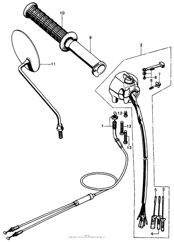 Right handle switch + right cable