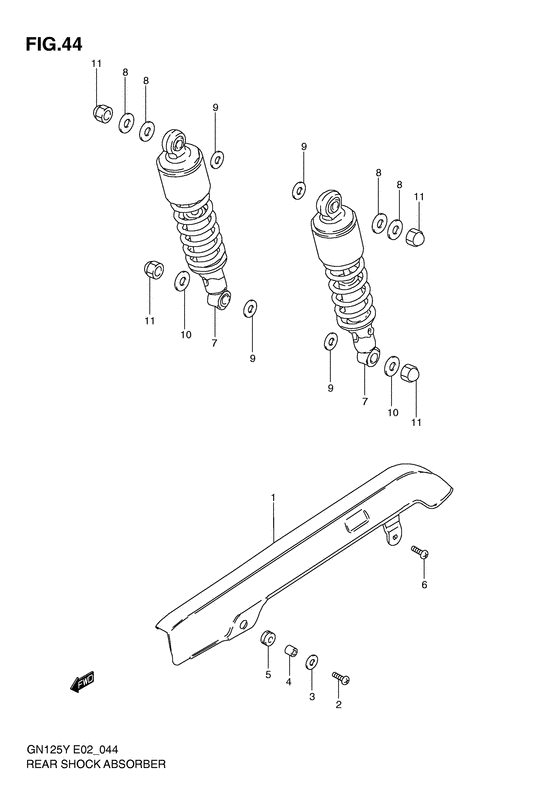 Rear shock absober