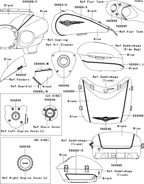 VN1700 Decals(blue / black)(b9fa)