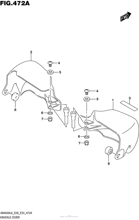 Knuckle Cover (An400Zal6 E28)