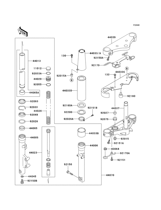 Front fork(1/2)