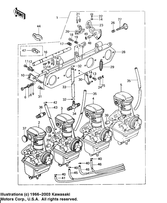 KZ650 Carburetor assy