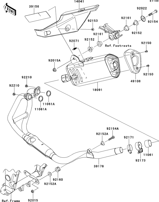 EX300 Глушитель