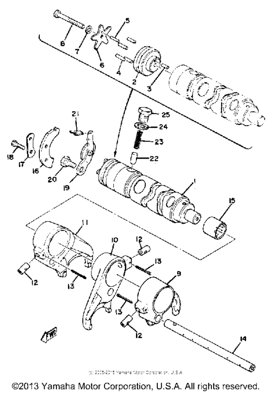 Shift cam - fork